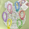 Xianghui Fashion Beautiful Shine Custom Heart Design Colorful Love Bracelet Acrylic Keychain