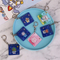 Xianghui Fashion Beautiful Colorful Custom Square Sahpe Cute Pattern Acrylic Keychain