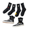 Xianghui Women's Socks Korea Funny Long Black Cool Socks