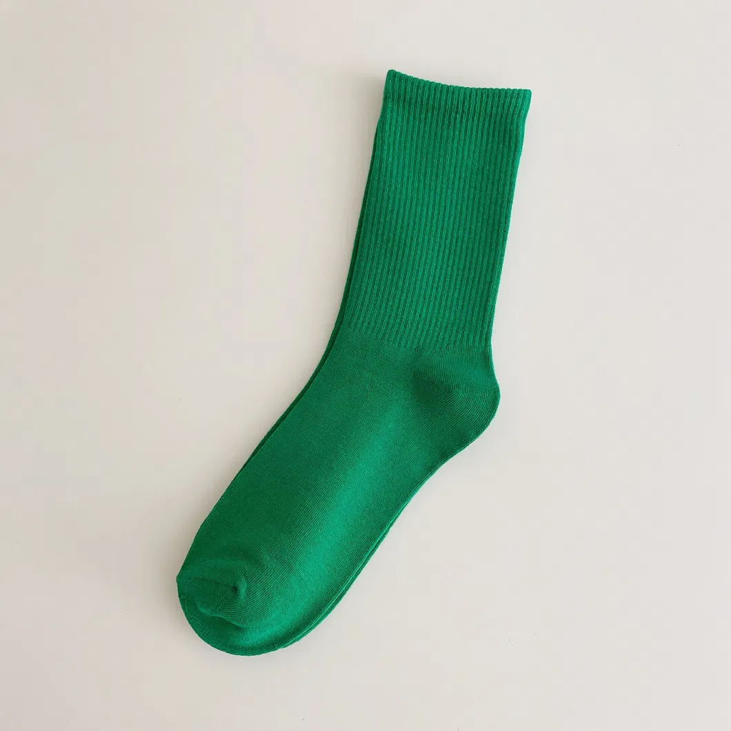 Xianghui Candy Color Women Crew Socks Fashion Cotton Socks