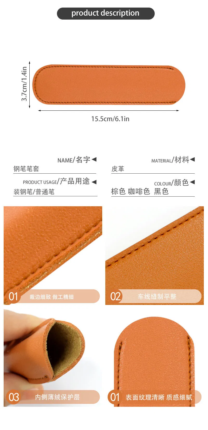 Factory Large Capacity Creative Solid Color Pencil Bag Customized Logo Student Stain Resistant Stationery Pencil Bag