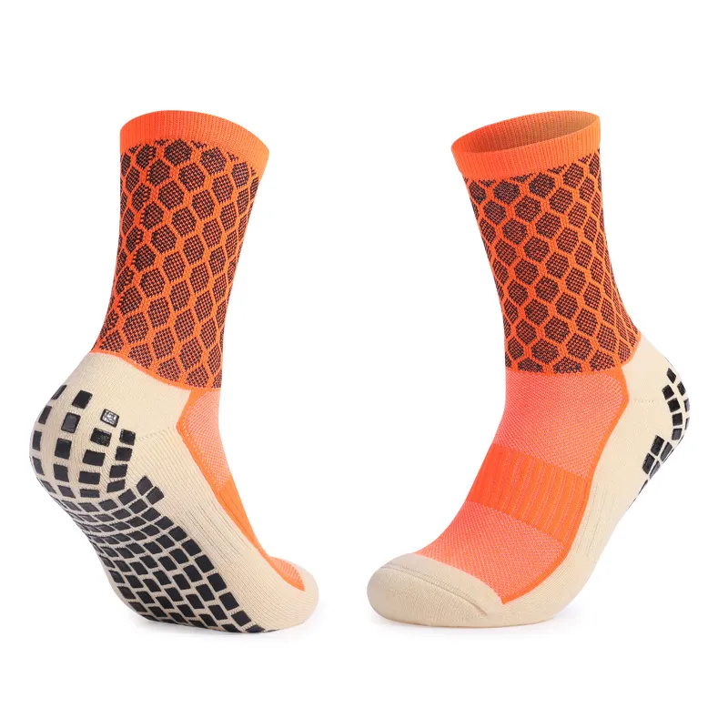 Hot Selling Breathable High Quality Logo Compression Football Grip Socks