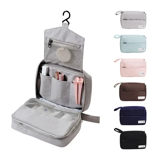 Xianghui Hook up Portable Travel Toiletries Storage Bag Large Capacity Holding Makeup Cosmetic Bags