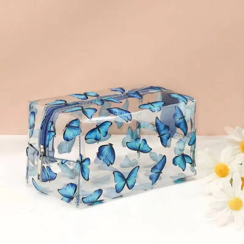 Xianghui OEM Transparent Make up Window PVC Cosmetic Bag Waterproof Travel Beauty Makeup Bag