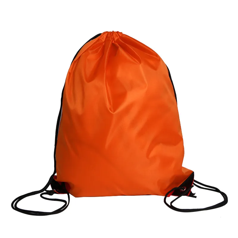Xianghui Custom Promotional Polyester Drawstring Bag Bunched Pocket Nylon Bag