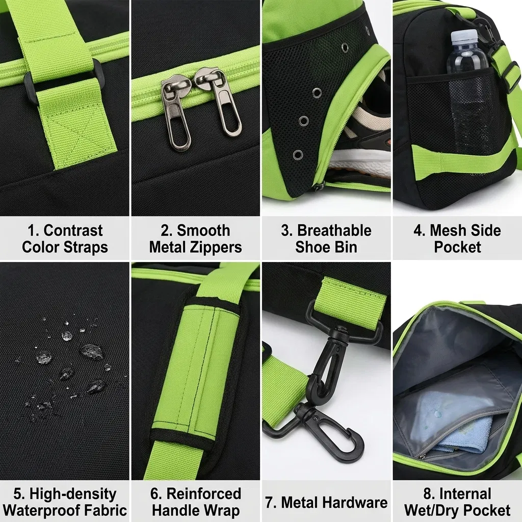 New Design Gym Bags with Low MOQ Can Customize