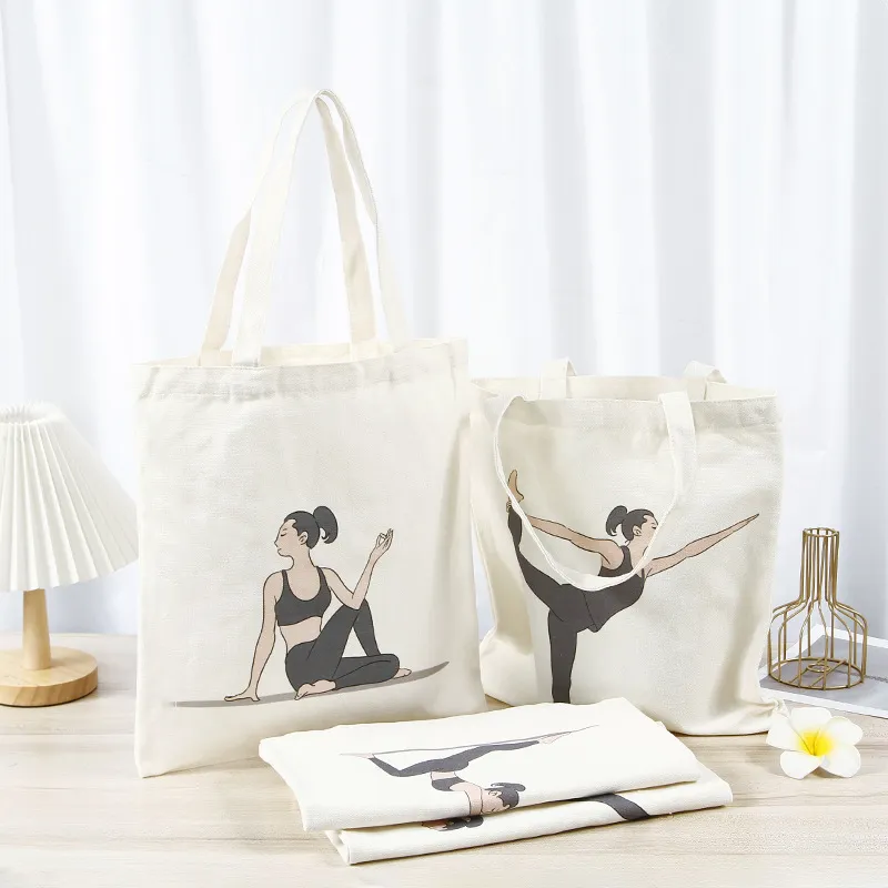 Xianghui Cheap Recyclable Cotton Fabric White Black Man Women's Tote Recycled Shopping Canvas Bag with Zipper