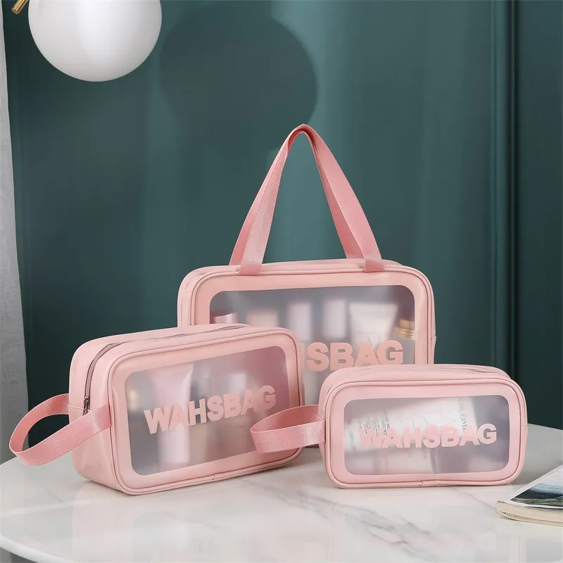 Xianghui Custom Waterproof Makeup Bag Portable PU Travel Cosmetic Pouch