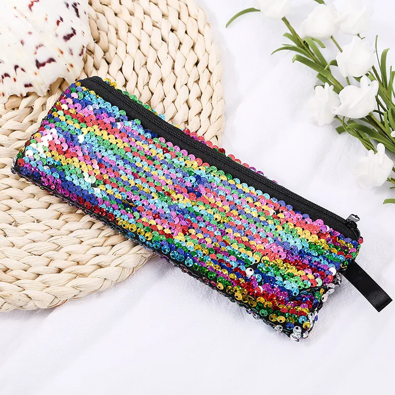 Xianghui New Creative Reversible Sequin Student Pencil Bag Stuedent Bag