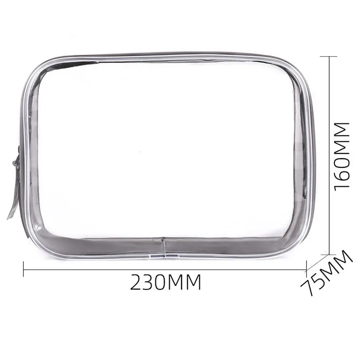 Xianghui Travel Transparent Custom Logo Printing Waterproof Multifunctional PVC Makeup Cosmetic Bag