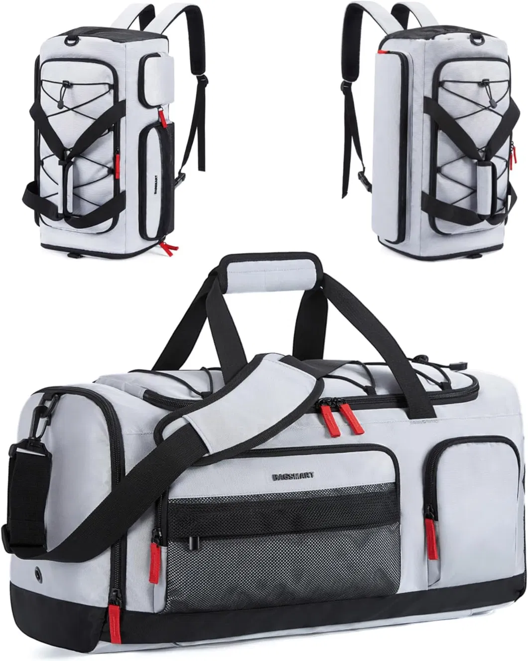 Unisex Small Size Sport Bag Waterproof Gym Carry Tote Oxford Zipper Weekender Travel Bag Shoe Compartment Wet Fashion Letter