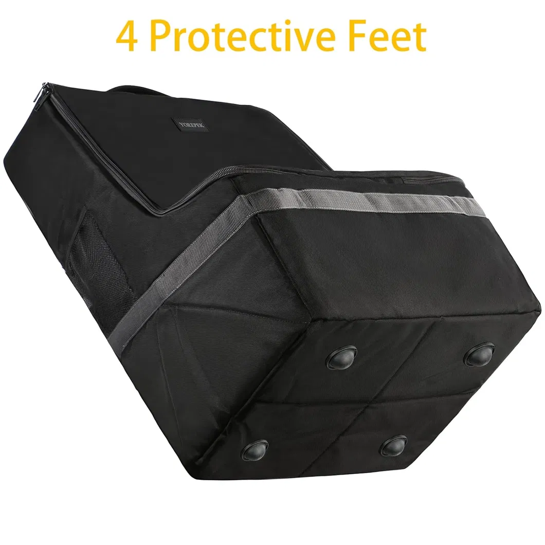 Heavy-Duty Black Car Seat Travel Bag Padded Airplane Car Seat Cover with Shoulder Strap for Airport Travel