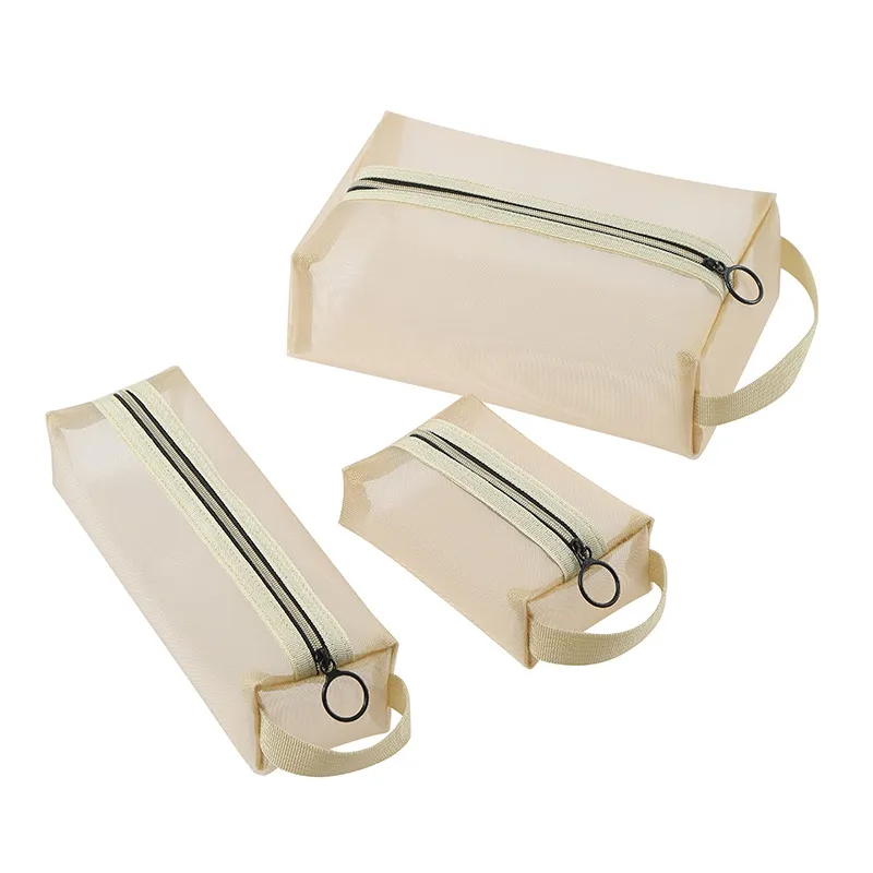 Xianghui Travel Women Toiletry Wash Small Bag Mesh Cosmetic Bag Travel Women Toiletry Wash Bag