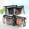 Custom Makeup Bag Portable PU Leather Waterproof Toiletry Pouch Travel Make up Bag Cosmetic Bag