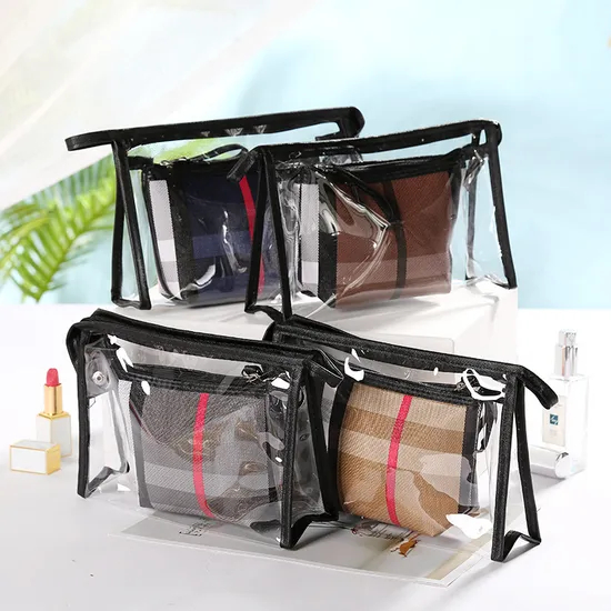 Custom Makeup Bag Portable PU Leather Waterproof Toiletry Pouch Travel Make up Bag Cosmetic Bag