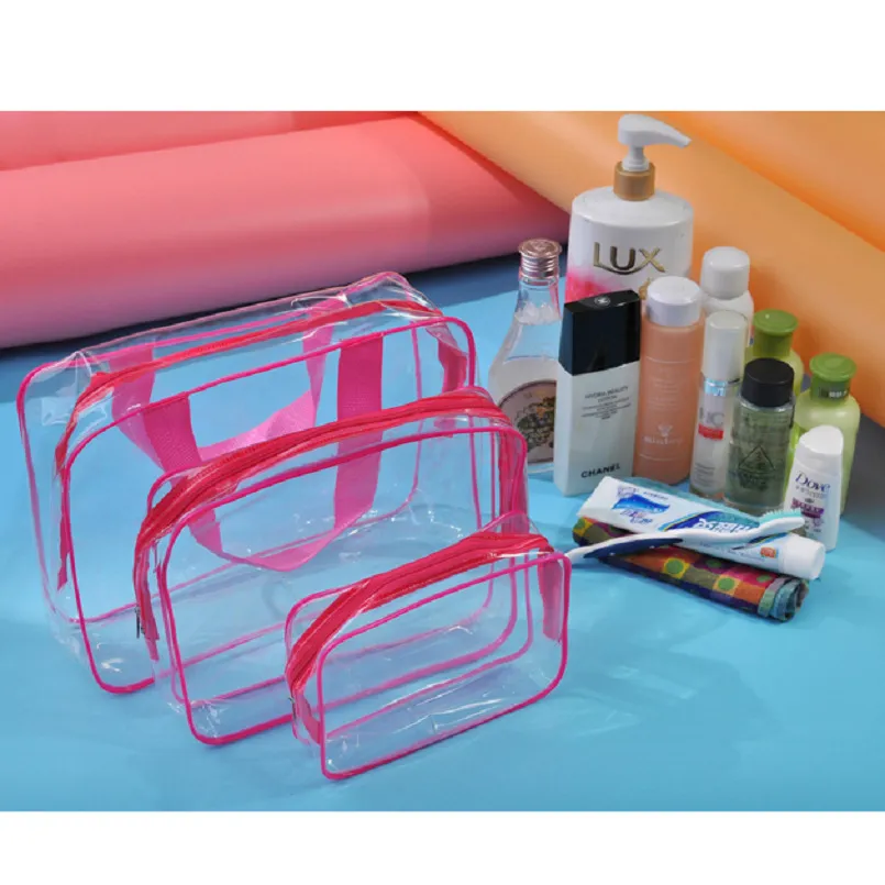 Xianghui Waterproof Toiletry Bags Makeup Bag PVC Pouch Bag with Zipper