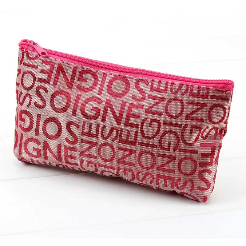 Xianghui Cute Pattern Women's Stripes Gift Toiletries Bag Makeup Cosmetic Bags Cheap Custom