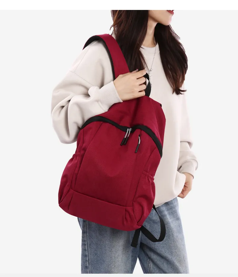 Xianghui Lightweight Backpack Schoolbag Load Reduction Oxford Cloth Multi Function Travel Casual Cycling Laptop Bag Backpack Outdoor