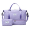 Xianghui Large Capacity Travel Bag Women Short Trip Convenient Luggage Bag Storage Wet Dry Separate Sports Gym Tote
