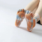 Xianghui Multi-Colored Tie Dye PVC Non-Slip Pilates Toe Sports Yoga Socks