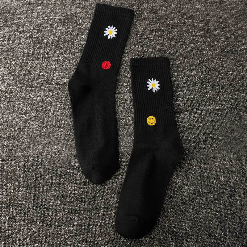 Xianghui Women's Socks Korea Funny Long Black Cool Socks