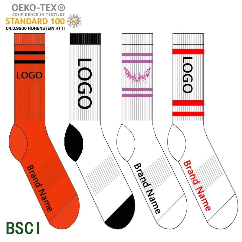 Xianghui Can Custom Logo Cotton Running Outdoor Basketball Sport Socks