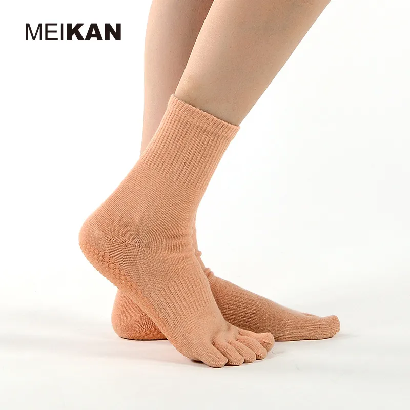 Xianghui Men's Toe Socks Yoga Socks Women's Professional Non-Slip Socks Indoor Floor Fitness Socks