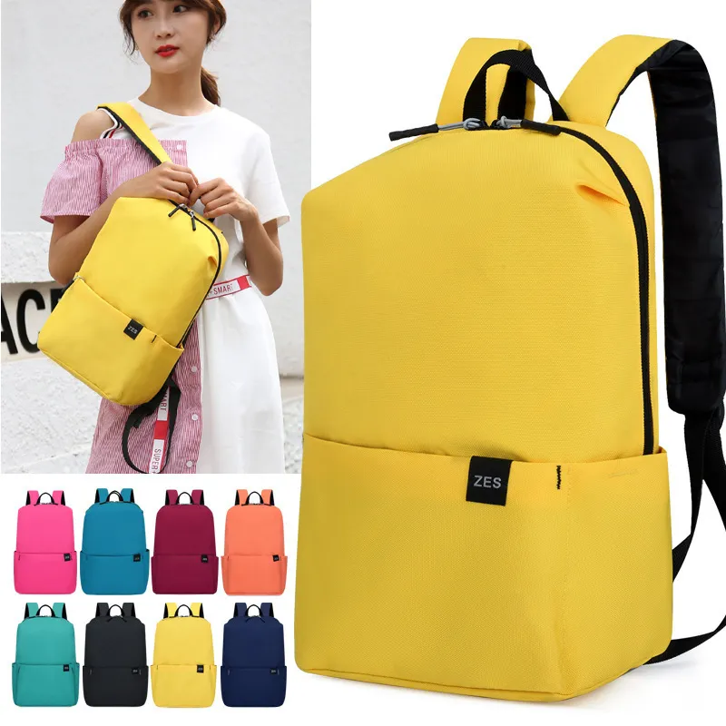 Xianghui Travel Lightweight Backpack Phone Bag Outdoor Sports Hiking Bag Travel Casual Trekking Small Backpack Unisex Schoolbag