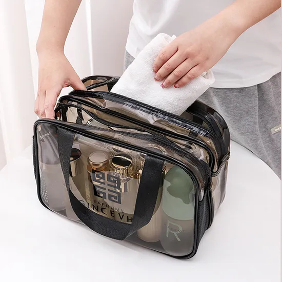 Xianghui Custom Makeup Bag Portable Waterproof Toiletry Pouch Travel Make up Bag Multifunctional Brush Cosmetic Bag