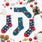 Xianghui Can Custom Logo Women's Winter Christmas Casual Crew Dress Socks