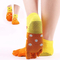 Xianghui Professional Female Non-Slip Breathable Yellow Duck Toe Dance Yoga Socks
