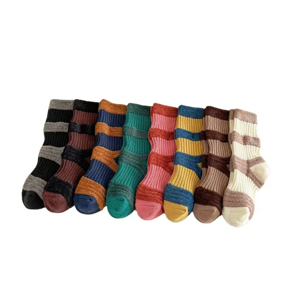 Xinanghui Custom Wholesale Socks Winter Crew Custom Breathable Soft Warm Socks Women