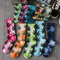 Xianghui Tie Dye Socks Novelty Maple Leaf Crew Men Weed Socks