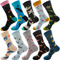 Xianghui Unisex Custom Logo Packaging Happy Socks Men Colorful Socks