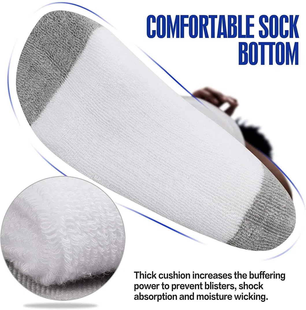 Xianghui Wholesale Can Custom Logo OEM Outdoor Running Crew Cotton Gym Socks