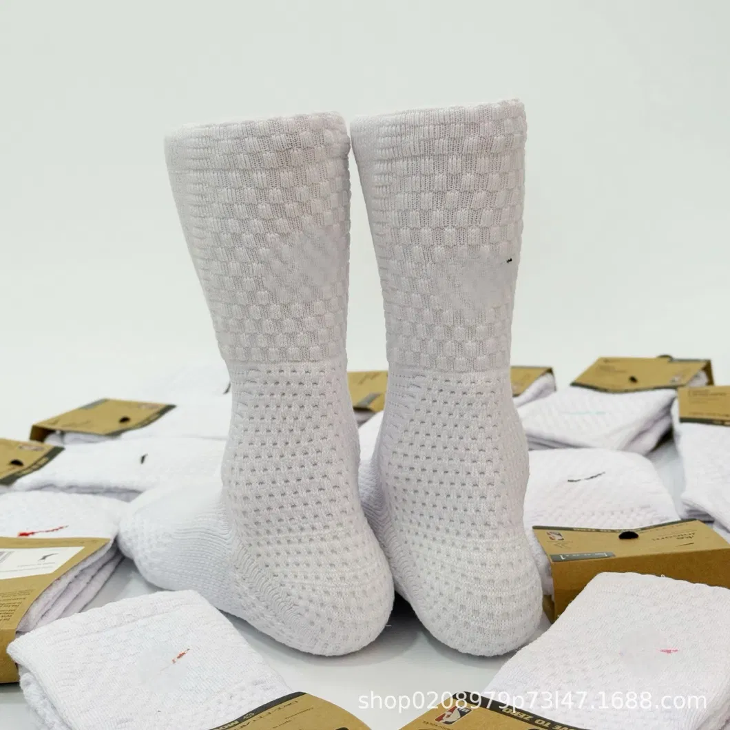 Wholesale Athletic Terry Thick Running Crew Men Basketball Maga Brand Sport Socks