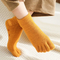 Xianghui Non Slip Cotton Absorb Sweat Deodorant Floor Warm Toe Yoga Socks