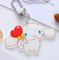 Xianghui Popular Transparent Custom Logo Design Cute Cartoon Glitter Acrylic Keychain