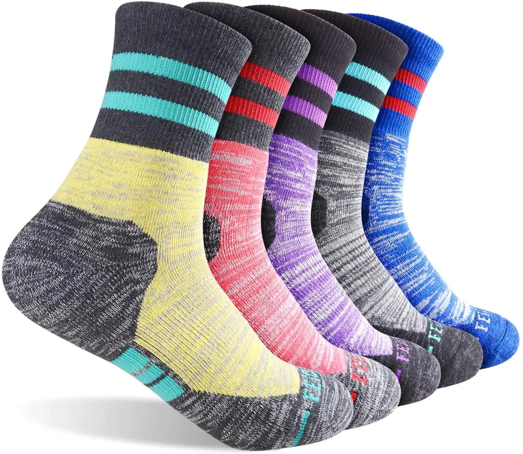 Xianghui Can Custom Logomutli Pack Women's Hiking Walking Outdoor Crew Cycling Socks