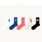 Xianghui Bright Color with Letter Cotton Breathable Crew Unisex Fashion Sport Socks