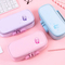 Large Capacity Creative Solid Color Pencil Bag Customized Logo Student Stain Resistant Stationery Bag