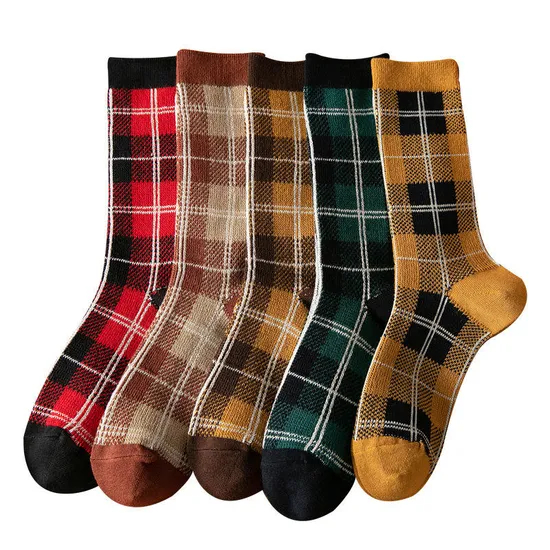 Xianghui Can Custom Logo Women Colorful MID Socks Women 100 Cotton