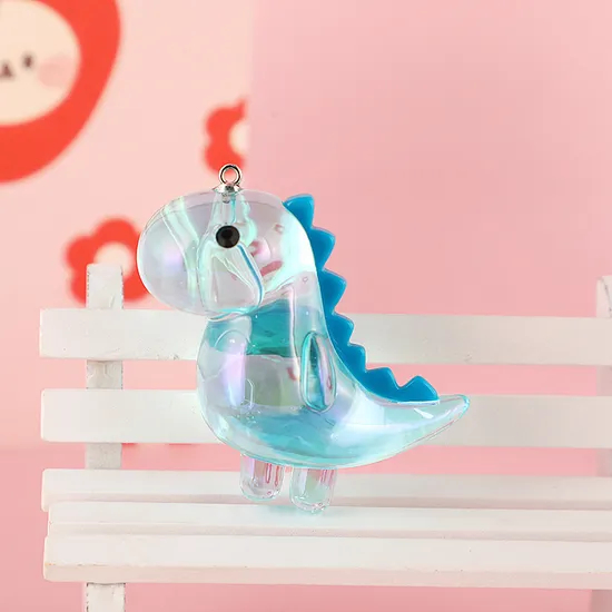 Xianghui Wholesale Translucency Dinosaur Acrylic Pendant Ornaments Colourful Key Decorations