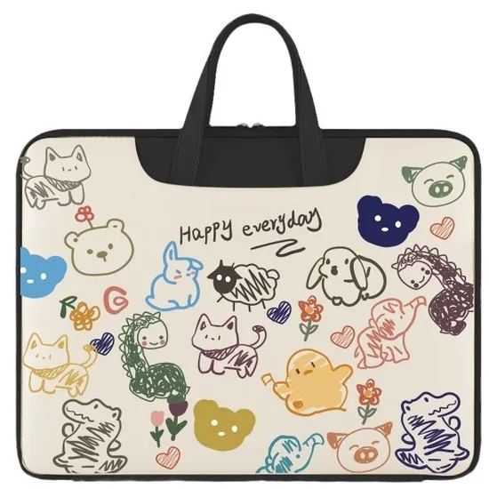 Xianghui Color Painting Cartoon Cute Diverse Pattern Laptop Bag