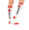 Xianghui Women I Love Knee Socks White Red Cocktails Socks