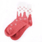Xianghui Snowflake Sparring Jacquard Pattern Fleece Knitting Socks