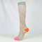 Xianghui Unisex Novelty Jacquard Pattern Compression Socks Stretchy Zipper Leg Support