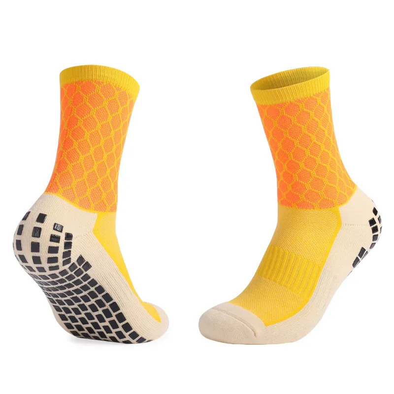 Hot Selling Breathable High Quality Logo Compression Football Grip Socks