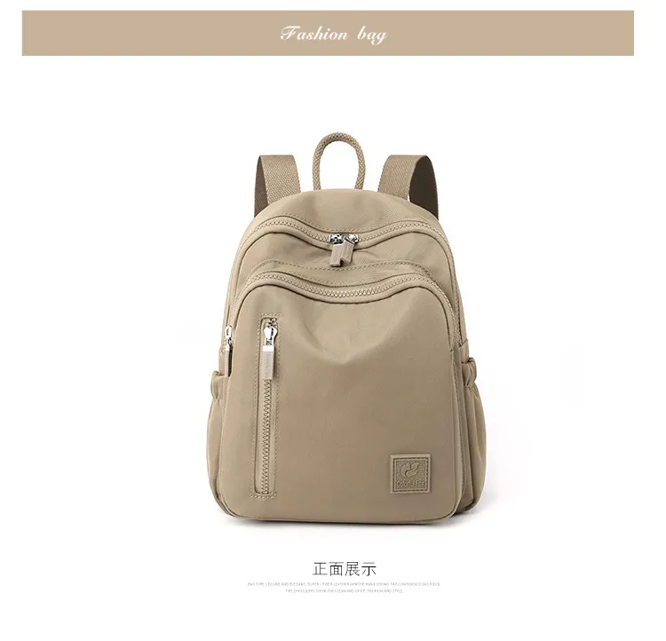 Xianghui Backpack Outdoor Travel Backpack Water Resistant Nylon Mini Handheld Women Schoolbag