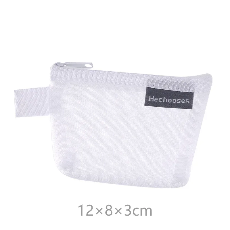 Xianghui Nylon Triangle-Mesh Change Keycard Bag Transparent Cosmetic Storage Bags